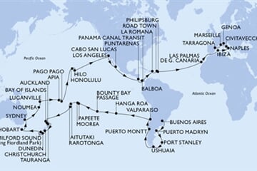 MSC MAGNIFICA - Argentina, Falklandy, Chile, Pitcairn, Franc. Polynésie, ... (Buenos Aires)