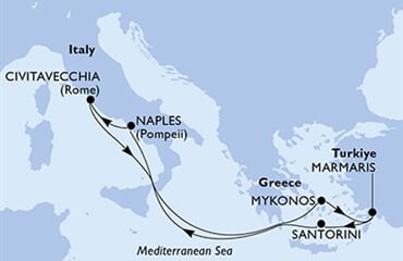 MSC Divina - Turecko, Řecko, Itálie (Marmaris)