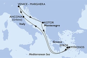 MSC Lirica - Itálie, Černá Hora, Řecko (z Benátek)