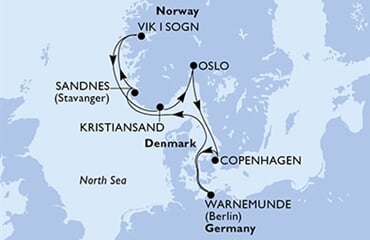 MSC Splendida - Německo, Norsko, Dánsko (Warnemünde)