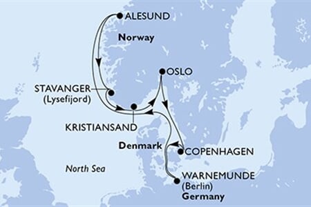 MSC Splendida - Dánsko, Německo, Norsko (z Kodaně)