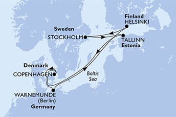 MSC Splendida - Švédsko, Estonsko, Dánsko, Německo, Finsko (ze Stockholmu)