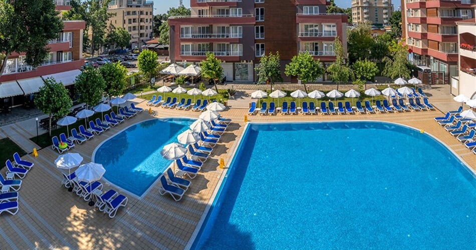 Hotel Asteria Family Sunny Beach: fotografie vybavení exteriérů a interiérů ubytování.