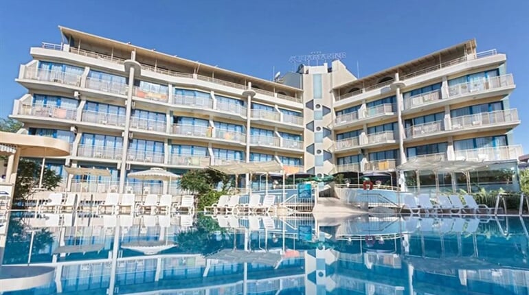 Hotel Aquamarine - Sunny Beach: fotografie vybavení exteriérů a interiérů ubytování.