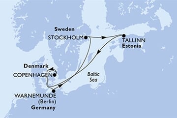 MSC Splendida - Švédsko, Estonsko, Dánsko, Německo (ze Stockholmu)