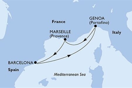 MSC MAGNIFICA - Francie, Španělsko, Itálie (z Marseille)