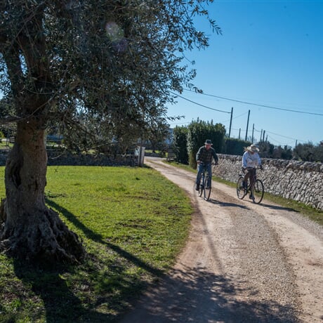 Cyklozážitek s chutí Apulie - kolo, chléb a trulli - Alberobello