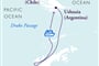Trasa plavby antarctic small ship expedition