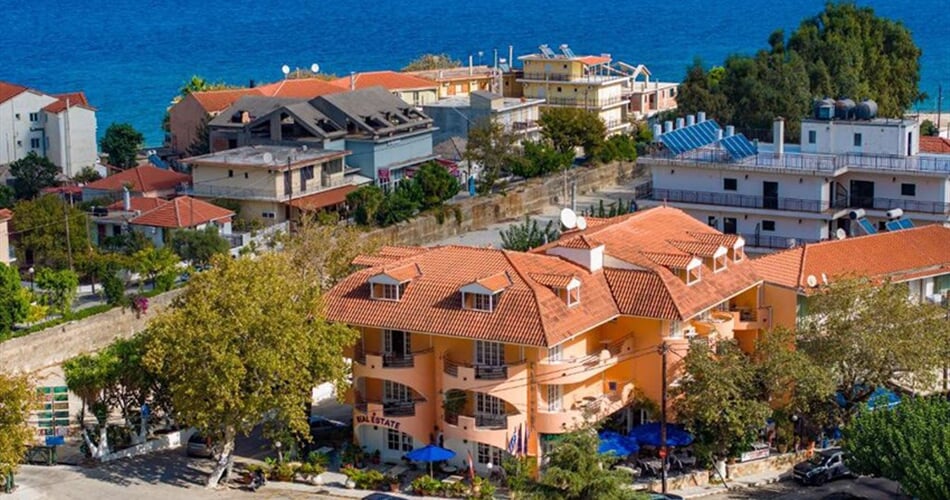 Apartmánový dům Odysseus Palace: fotografie vybavení exteriérů a interiérů ubytování.