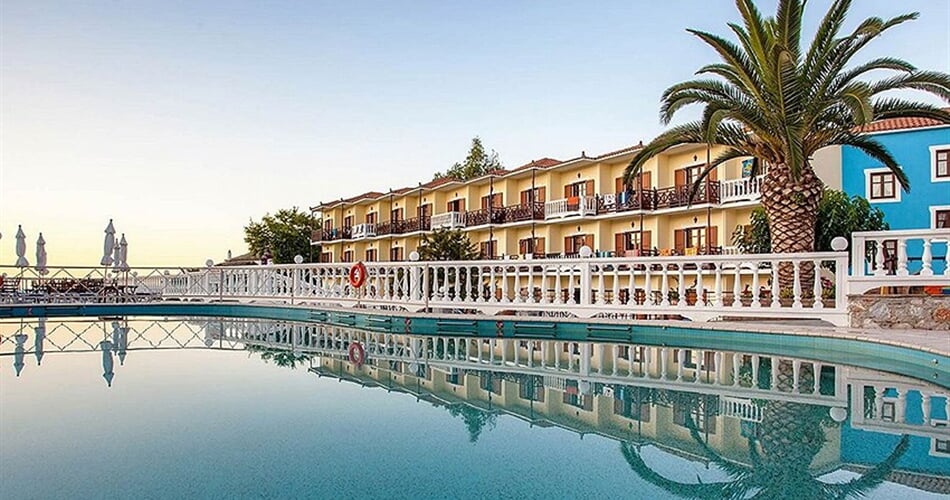 Hotel Aeolos - Skopelos: fotografie vybavení exteriérů a interiérů ubytování.