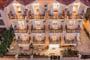Aparthotel Stellatos House: fotografie vybavení exteriérů a interiérů ubytování.