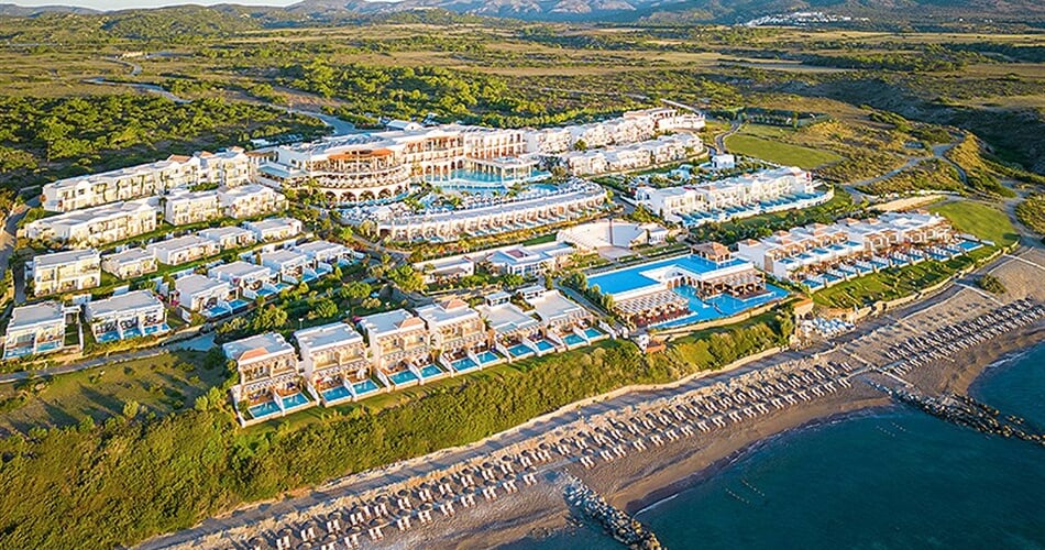 Hotel Atrium Prestige Thalasso Resort & Villas: fotografie vybavení exteriérů a interiérů ubytování.