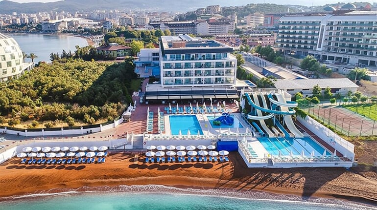 Hotel Lonicera West (ex. Gold Island Family): fotografie vybavení exteriérů a interiérů ubytování.