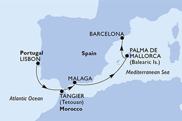 MSC Seaview - Portugalsko, Maroko, Španělsko (z Lisabonu)