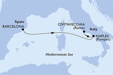 MSC Divina - Španělsko, Itálie (z Barcelony)