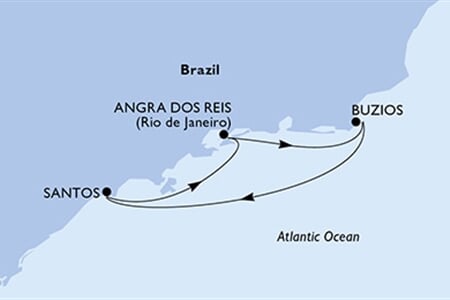 MSC Divina - Brazílie (Santos)
