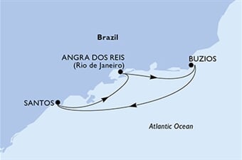 MSC Divina - Brazílie (Santos)