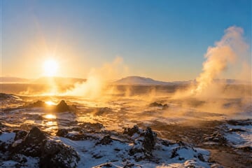Zimní Island – Příroda A Geotermálními Divy