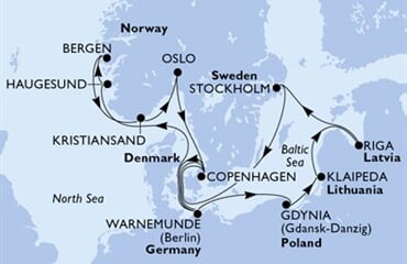 MSC Magnifica - Dánsko, Německo, Norsko, Polsko, Litva, ... (z Kodaně)