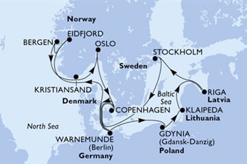 MSC MAGNIFICA - Německo, Polsko, Litva, Lotyšsko, Švédsko, ... (Warnemünde)