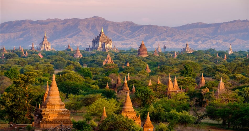 Východ slunce, Bagan