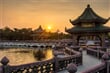 sunset with Chinese building scenes_shutterstock_3588448885