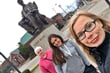 vesnice Hodgenville s Lincolnovým památníkem