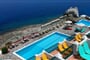 Aparthotel Cavos Bay: fotografie vybavení exteriérů a interiérů ubytování.