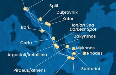 Costa Deliziosa - Itálie, Řecko, Černá Hora (z Benátek)