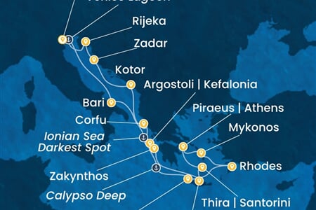 Costa Deliziosa - Itálie, Řecko, Černá Hora, Chorvatsko (z Benátek)