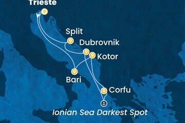 Costa Deliziosa - Itálie, Černá Hora, Řecko (z Terstu)