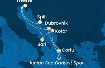 Costa Deliziosa - Itálie, Černá Hora, Řecko (z Terstu)