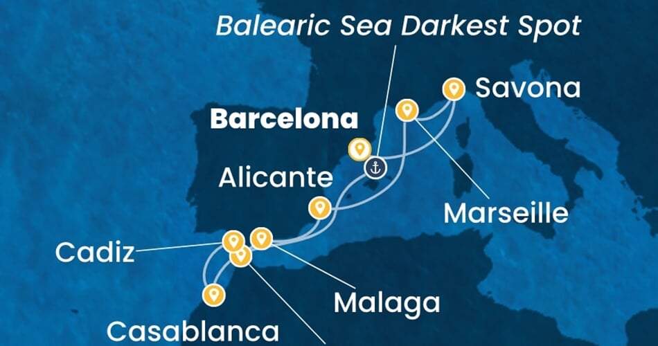Trasa plavby CDI-BCN10A1R