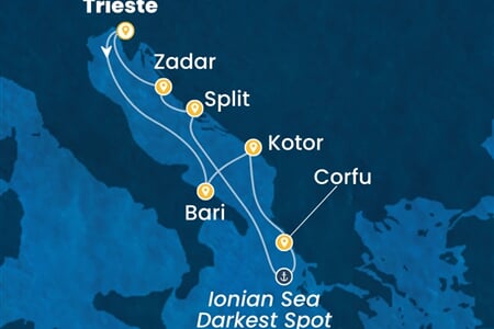Costa Deliziosa - Itálie, Černá Hora, Řecko (z Terstu)
