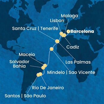 Trasa plavby CDI-BCN20A0S