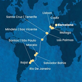 Trasa plavby CDI-BCN22A0I