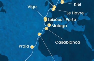 Costa Diadema - Brazílie, Španělsko, Maroko, Portugalsko, Francie, ... (Fortaleza)