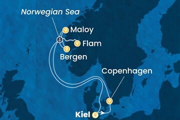 Costa Diadema - Německo, Dánsko, Norsko (z Kielu)