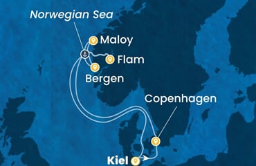 Costa Diadema - Německo, Dánsko, Norsko (z Kielu)