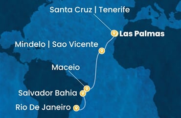 Costa Diadema - Španělsko, Brazílie (Gran Canaria)