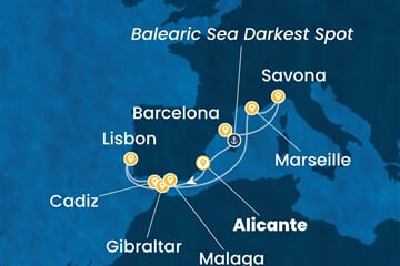 Costa Diadema - Španělsko, Portugalsko, Velká Británie, Francie, Itálie (Alicante)
