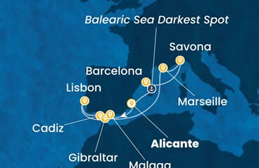 Costa Diadema - Španělsko, Portugalsko, Velká Británie, Francie, Itálie (Alicante)