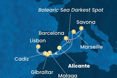 Costa Diadema - Španělsko, Portugalsko, Velká Británie, Francie, Itálie (Alicante)