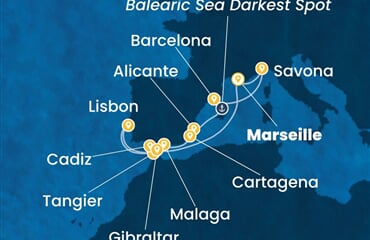 Costa Diadema - Francie, Itálie, Španělsko, Maroko, Velká Británie, ... (z Marseille)