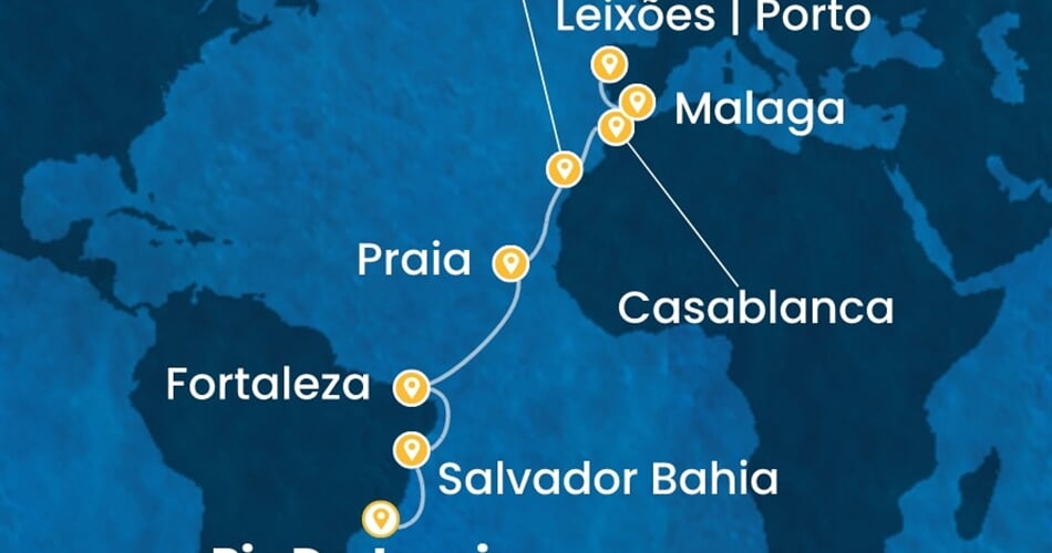 Trasa plavby CDI-RIO17A0N