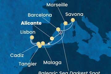Costa Diadema - Španělsko, Portugalsko, Maroko, Francie, Itálie (Alicante)