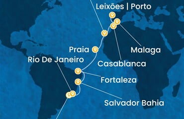 Costa Diadema - Brazílie, Španělsko, Maroko, Portugalsko