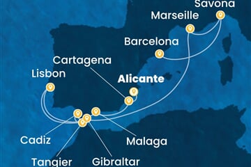 Costa Diadema - Španělsko, Maroko, Velká Británie, Portugalsko, Francie, ... (Alicante)