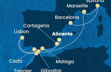 Costa Diadema - Španělsko, Maroko, Velká Británie, Portugalsko, Francie, ... (Alicante)