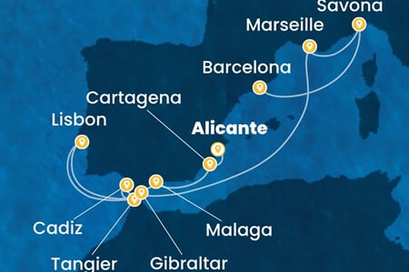 Costa Diadema - Španělsko, Maroko, Velká Británie, Portugalsko, Francie, ... (Alicante)